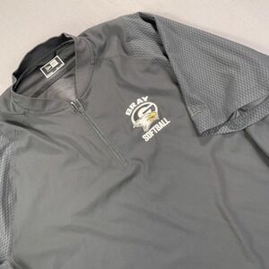 New Era Jacket Men 2XL South Carolina 'Gray' Softball‎ Coach Blade Collar Black